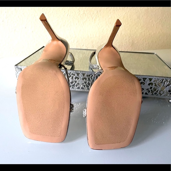 STEVE MADDEN “Gracey” Rhinestone Strappy Stiletto Sandals - Picture 11 of 12